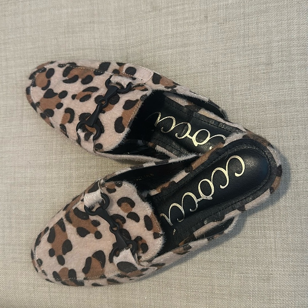 Leopard Print Mules